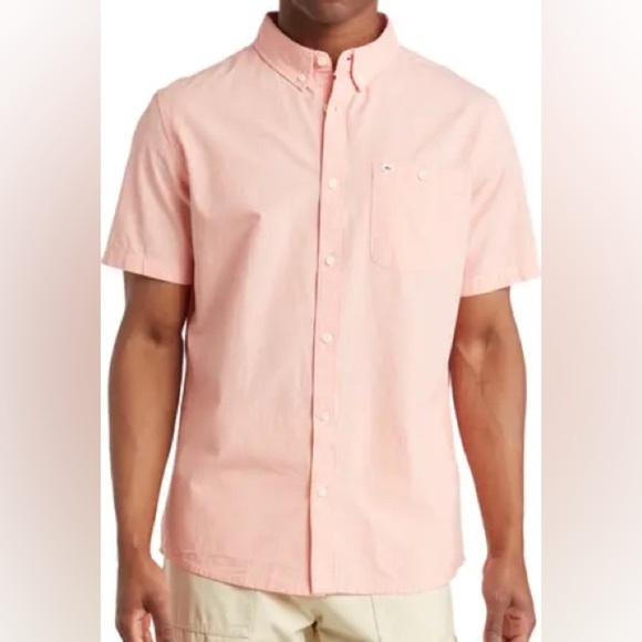Orange button down casual - Picture 1 of 7